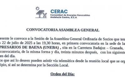 Convocatoria Asamblea General 22/07/25